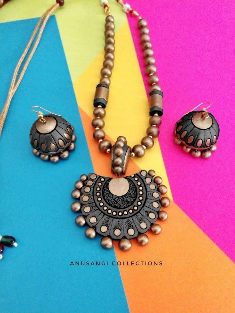 Antique terracotta jewellery