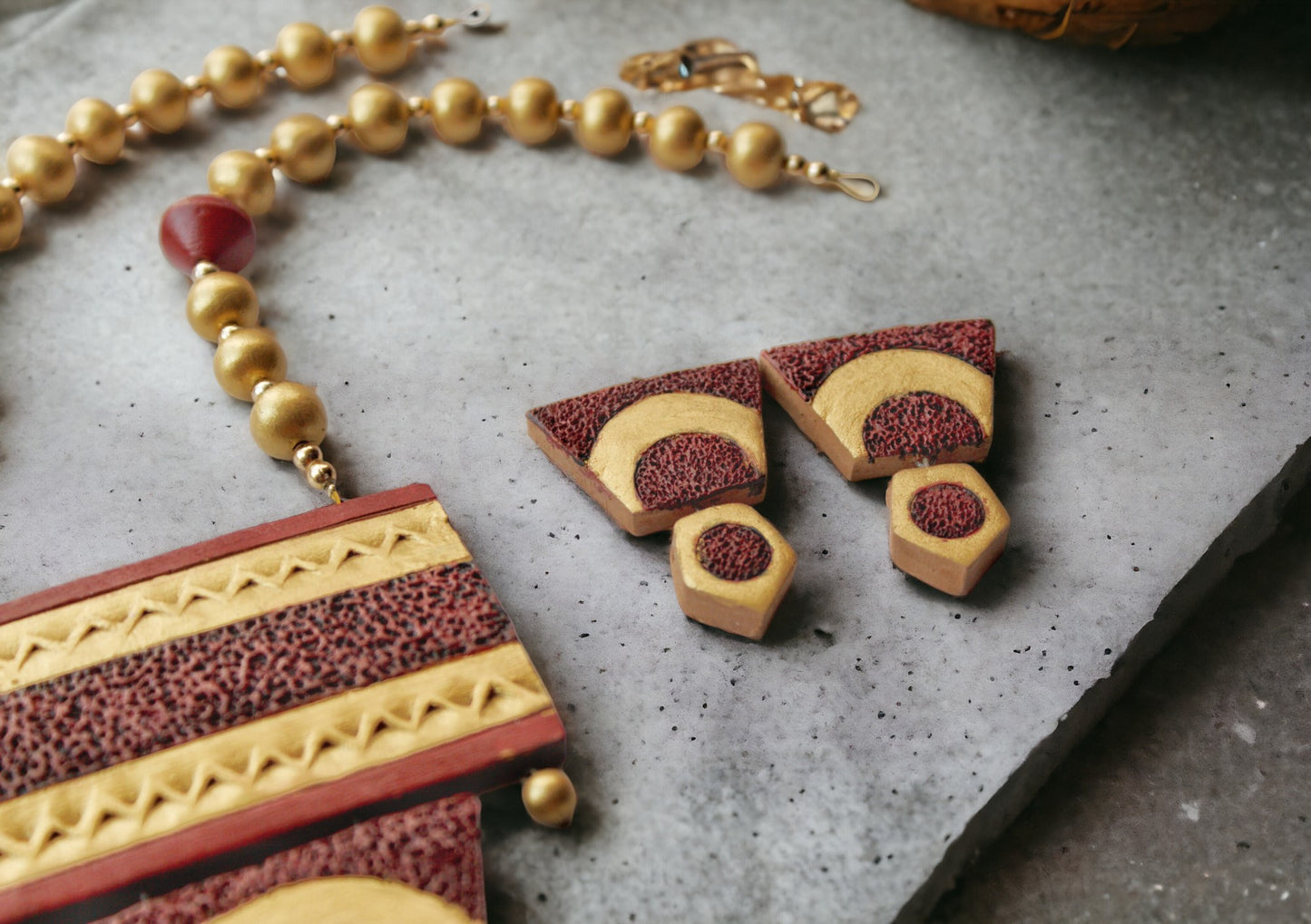 Shravya Terracotta Jewelry set