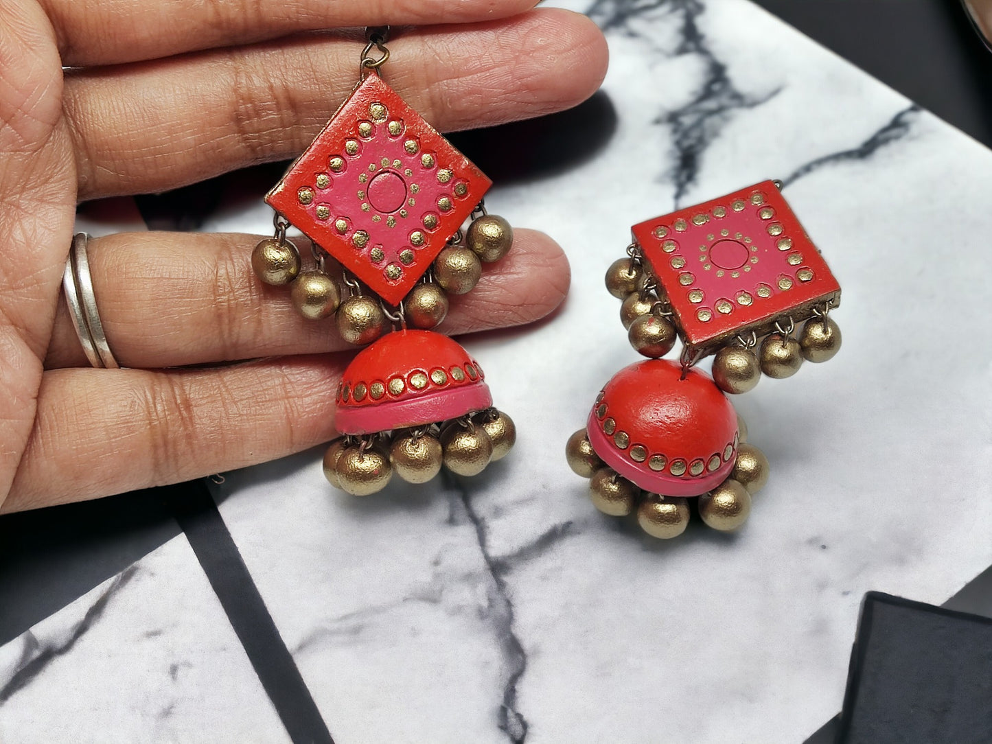 Bhairavi Jhumka Terracotta earring for women