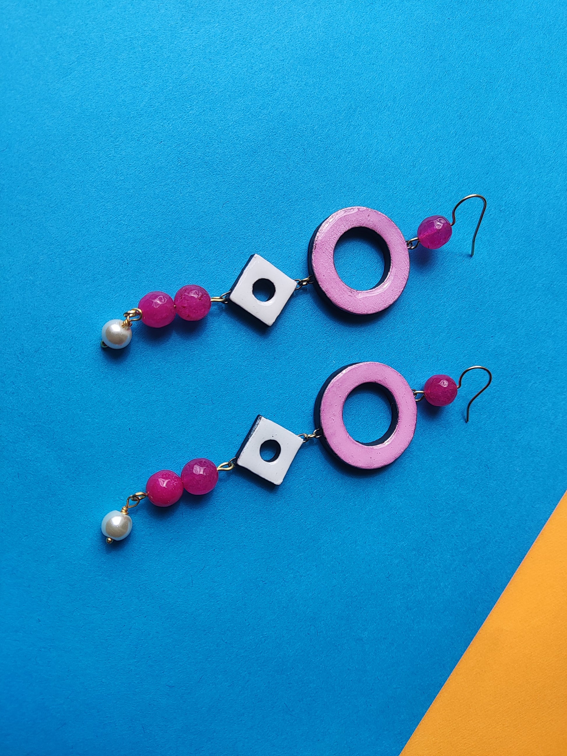 Terracotta Long earring 